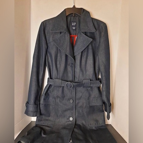 GAP Jackets & Blazers - GAP Dark Gray Trench Coat
